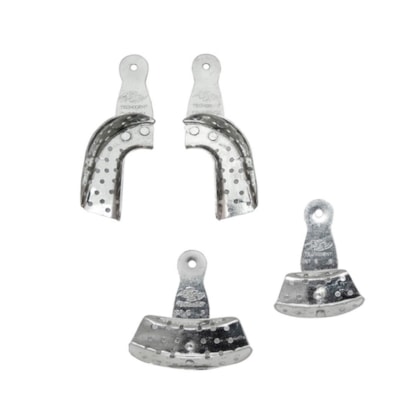 Moldeira Alumínio Parcial Perfurada - TECNODENT Moldeira Alumínio Parcial Perfurada - TECNODENT