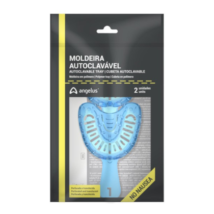 Moldeira Total Perfurada Adulto Plástico N°1 - Angelus Moldeira Total Perfurada Adulto Plástico N°1 - Angelus