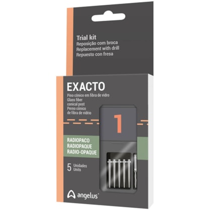 Pino Fibra de Vidro Exacto Com Broca - ANGELUS Pino Fibra de Vidro Exacto Com Broca - ANGELUS