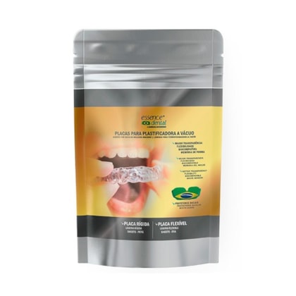 Placa Cristal Quadrada 1,5mm - Essence Dental