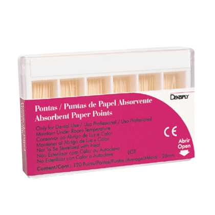 PONTA DE PAPEL 1° SÉRIE 15/40 – DENTSPLY PONTA DE PAPEL 1° SÉRIE 15/40 – DENTSPLY