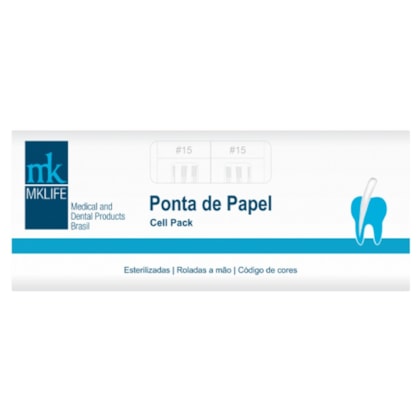 Ponta de Papel Absorvente Estéril Cell Pack - Mk Life Ponta de Papel Absorvente Estéril Cell Pack - Mk Life