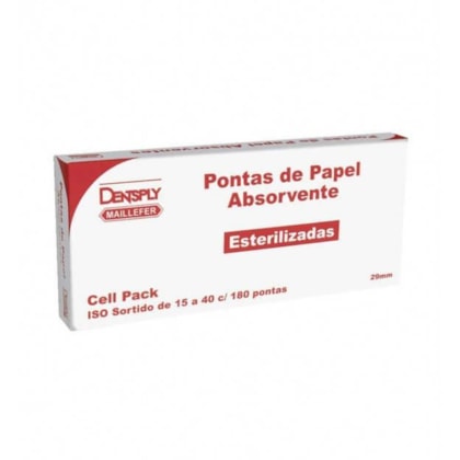 Ponta de Papel Estéril Cell Pack - Dentsply Ponta de Papel Estéril Cell Pack - Dentsply