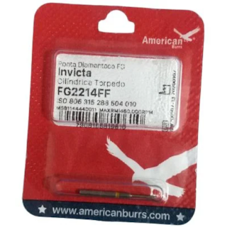 Ponta Diamantada FG Cilíndrica Torpedo Invicta - AMERICAN BURRS
