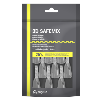 Ponta Misturadora para Silicone de Adição 3D Safemix - ANGELUS Ponta Misturadora para Silicone de Adição 3D Safemix - ANGELUS