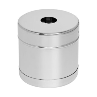 Porta Algodão Limpo com Mola Inox 08x08cm - AÇONOX