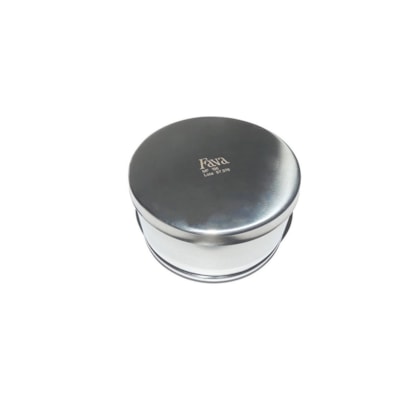 Porta Rolete de Algodão 10x5,5cm Inox - FAVA Porta Rolete de Algodão 10x5,5cm Inox - FAVA