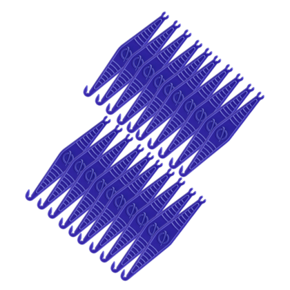 Posicionador de Elásticos Azul - ORTHOMETRIC