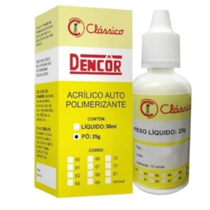 Resina Acrílica Dencor Lay - CLÁSSICO Resina Acrílica Dencor Lay - CLÁSSICO