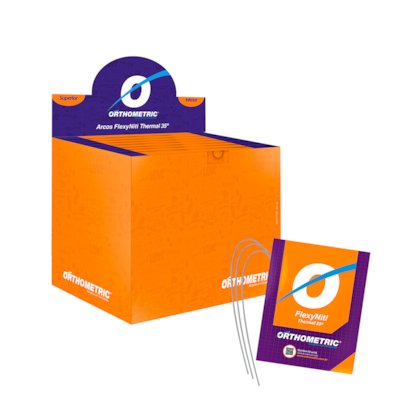 Sequência de Arcos Flexy NiTi Thermal Superior Inferior Retangular - ORTHOMETRIC Sequência de Arcos Flexy NiTi Thermal Superior Inferior Retangular - ORTHOMETRIC